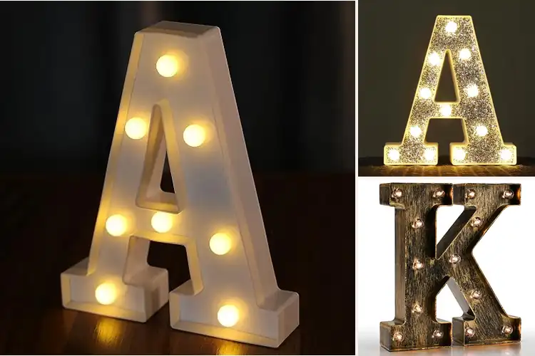 Detailed view of Best 21 Centimeter Lighted Letters: Brighten Your Space