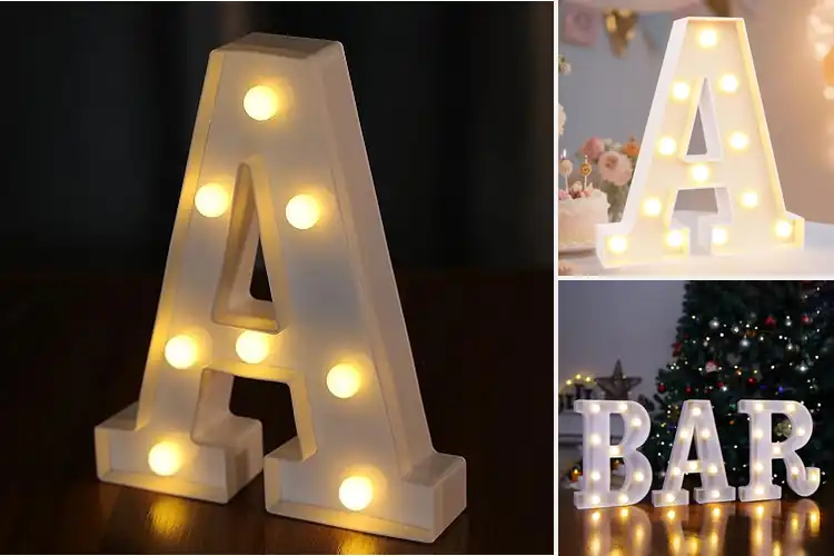 Detailed view of Best Battery Powered LED Letters