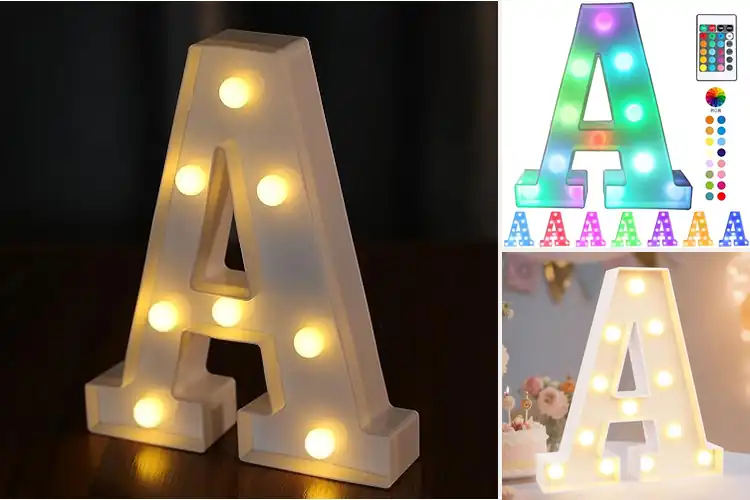 Detailed view of Best Battery Powered Letter Lights: Light Up Your Space