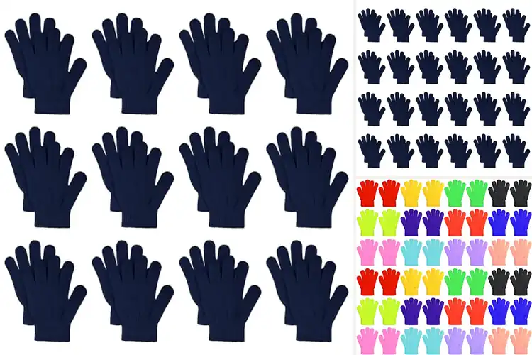 Detailed view of Best Bulk Pack Gloves For Kids: Warm, Soft & Colorful Picks