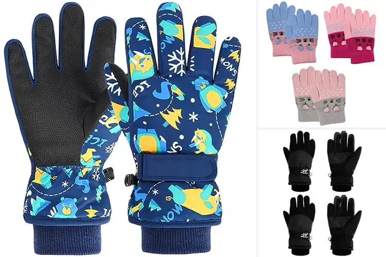 Detailed view of Best Kids Winter Gloves For 2 To 6 Years Old