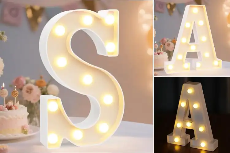 Detailed view of Best LED Holiday Letter Lights