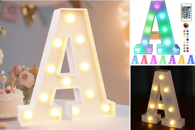 Detailed view of Best LED Letter Lights: 10 Top Picks to Brighten Any Space