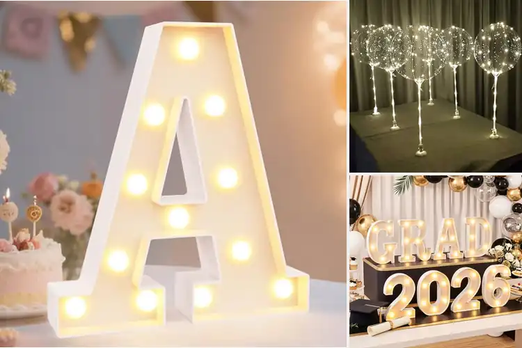 Detailed view of Best LED Tabletop Decorations