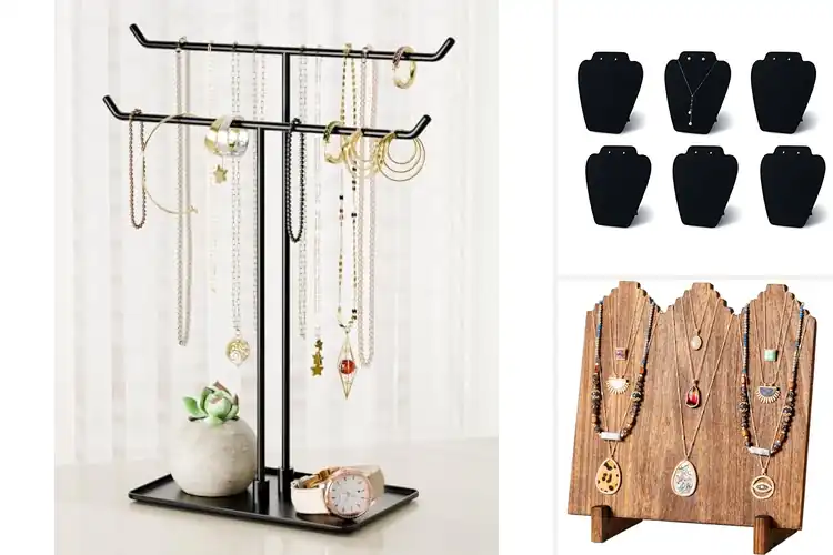 Detailed view of Best Lightweight Necklace Stands
