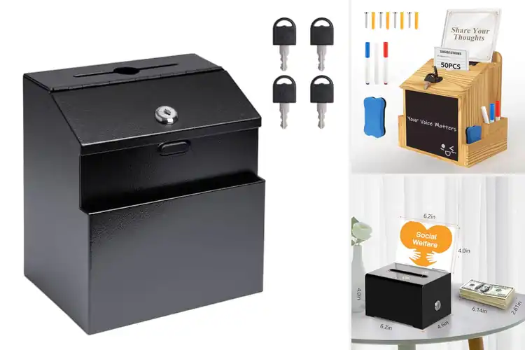 Detailed view of Best Lockable Suggestion Boxes for Secure Feedback
