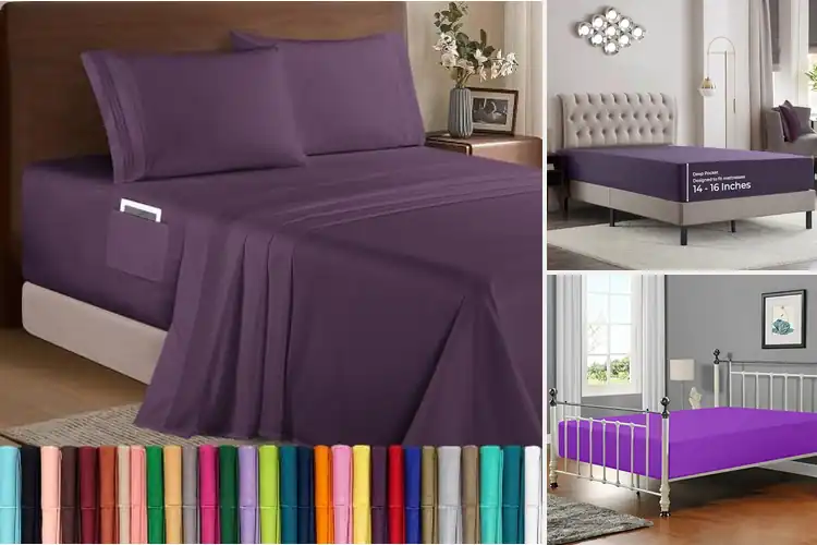 Detailed view of Best LSU Fitted Sheets for Ultimate Comfort & Team Pride