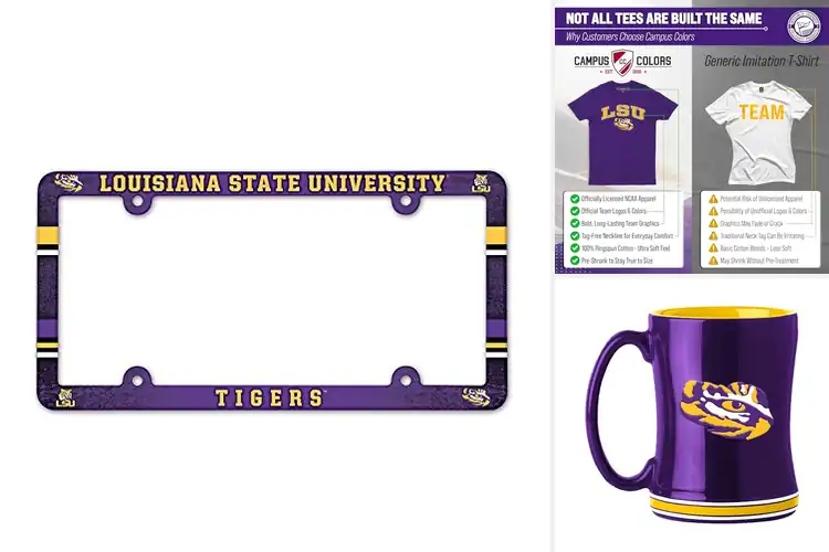 Detailed view of Best LSU Tigers Licensed Colors: Gear Up in Authentic Style