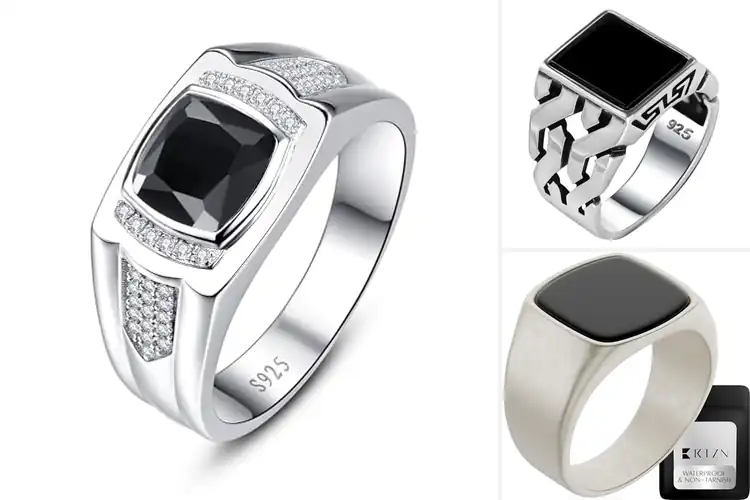 Detailed view of Best Men’s Onyx Rings: Top 10 Picks to Elevate Your Style