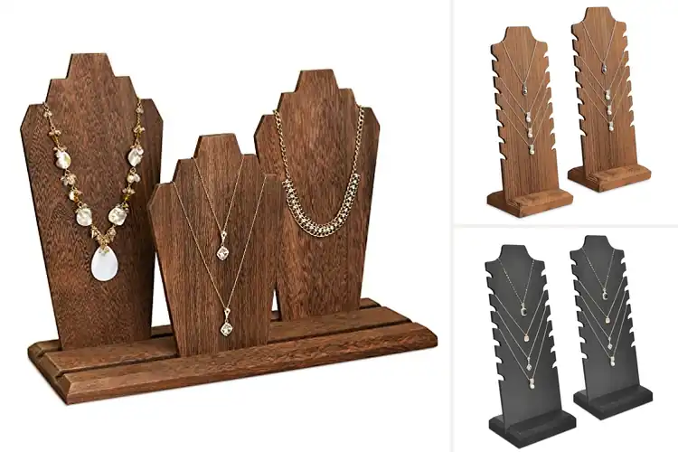 Detailed view of Best Multi-Row Necklace Stands: 10 Chic Organizers
