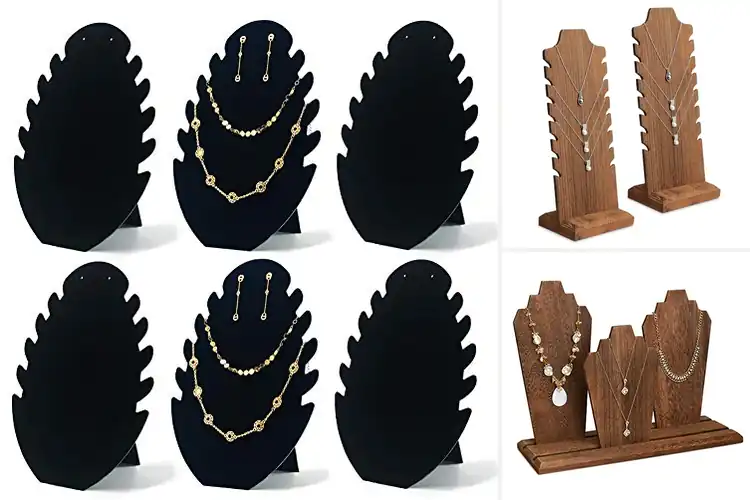 Detailed view of Best Multiple Necklace Displays