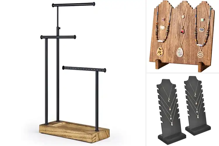 Detailed view of Best Multiple Necklace Stands