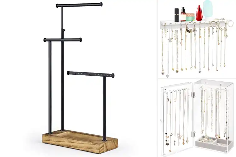 Detailed view of Best Multirow Necklace Holders: Make Organizing Easy