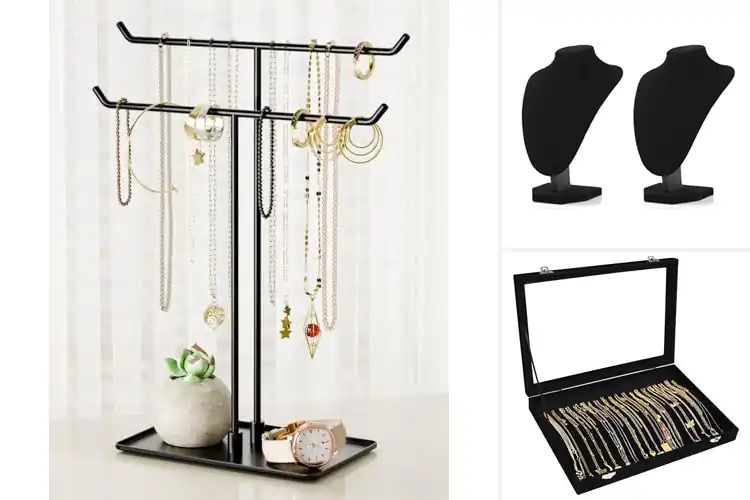 Detailed view of Best Necklace Display Organizers