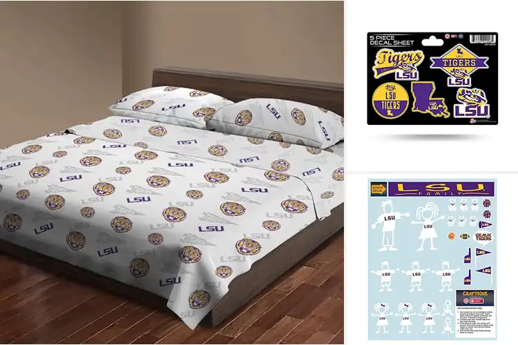 Detailed view of Best Officially Licensed LSU Sheets