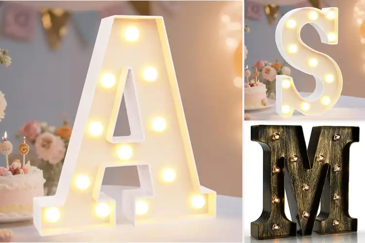 Detailed view of Best Plastic Home Decor Letters