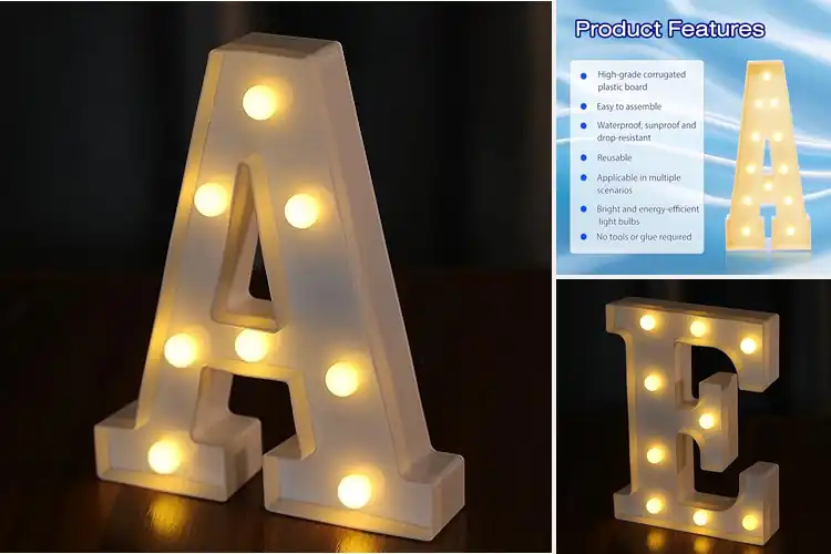 Detailed view of Best Plastic Lighted Letters