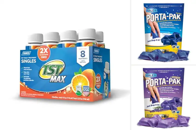 Detailed view of Best Portable Toilet Treatments for Fresh, Easy Travel
