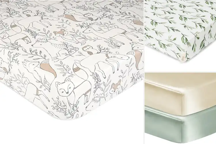 Detailed view of Best Sateen Crib Sheets