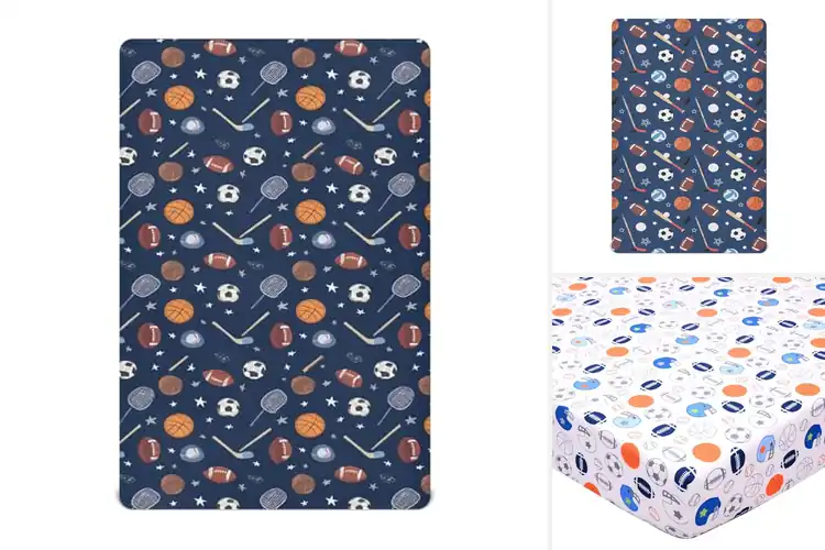 Detailed view of Best Sports Team Crib Sheets