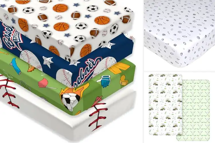 Detailed view of Best Sports Themed Crib Sheets