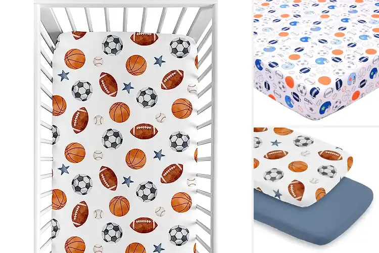 Detailed view of Best Team Themed Nursery Sheets