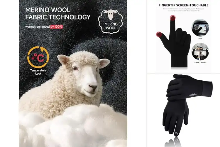 Detailed view of Best Thermal Stretch Gloves