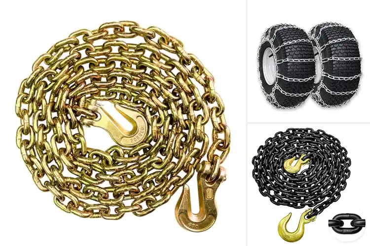 Detailed view of Best Tractor Chains for Strong Grip on Any Terrain