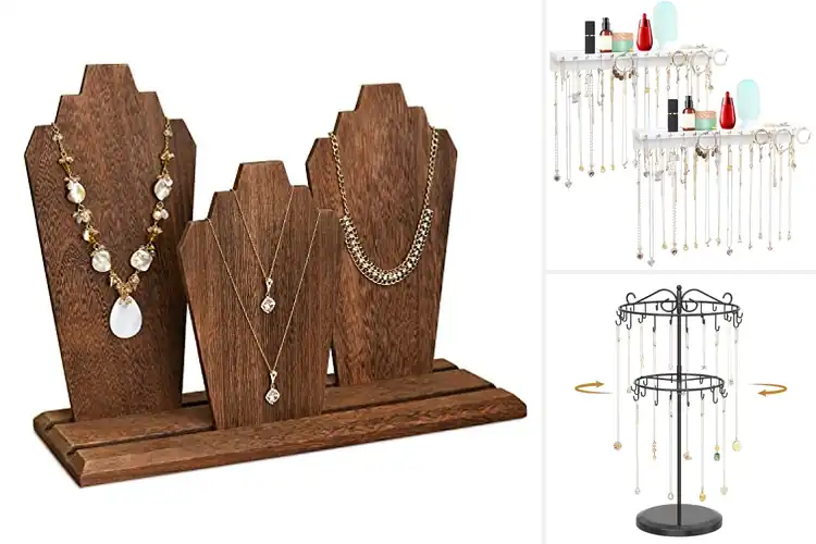 Detailed view of Best Two-Row Necklace Holders