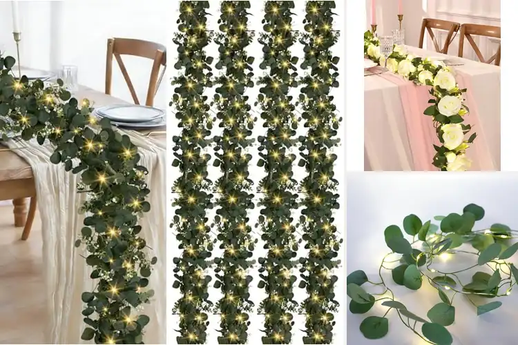 Detailed view of Best Wedding Garland Lights to Create Warm, Elegant Ambiance