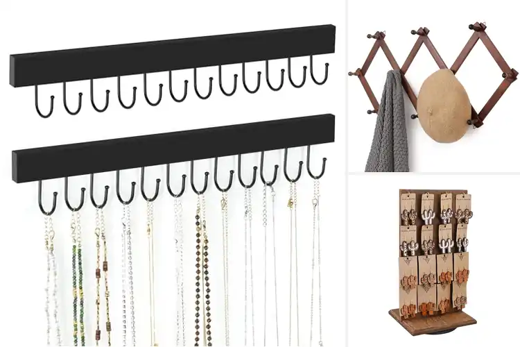 Detailed view of Best Wooden Jewelry Racks