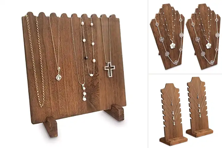 Detailed view of Best Wooden Necklace Holders: Top 10 Stylish Organizers
